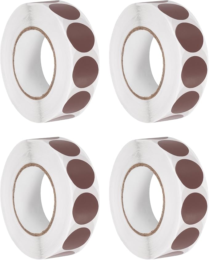 PATIKIL Colored Dot Stickers 3/4", 4000 Pcs Color Coding Labels Blank Circle Stickers Adhesive Round Price Labels for Inventory Office Garage Classroom, Crimson