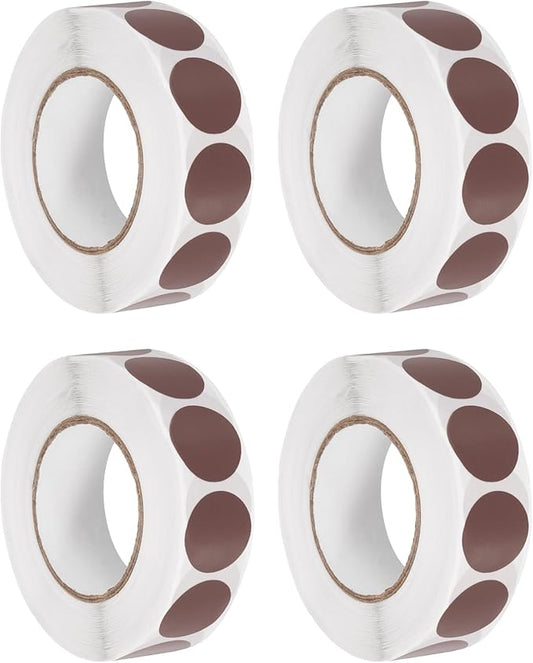 PATIKIL Colored Dot Stickers 3/4", 4000 Pcs Color Coding Labels Blank Circle Stickers Adhesive Round Price Labels for Inventory Office Garage Classroom, Crimson