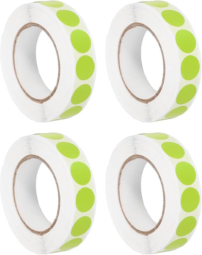 PATIKIL Colored Dot Stickers 1/2", 4000 Pcs Color Coding Labels Blank Circle Stickers Adhesive Round Price Labels for Inventory Office Garage Classroom, Light Green