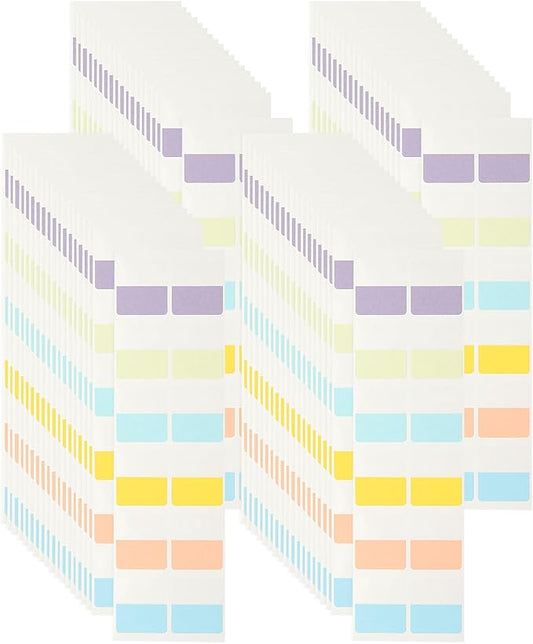PATIKIL Clear Index Sticky Tabs, 480 Pcs Medium Transparent Sticky Notes Bookmarks Planner Stickers Page Tabs for Office Notebooks File Folder Ledger Book, Classic 6 Colors