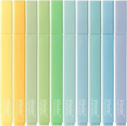 Highlighters,10Pcs Bible Highlighters,Chisel Tip Office Accessories for Journaling Planner Notes School Supplies