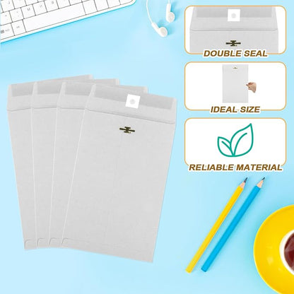 50 Pcs 9 x 12 Manilla Envelopes Clasp Envelope Kraft Catalog Envelope with Clasps Closure 28 lb Kraft Paper Envelope for Storing or Mailing Envelopes Home Office Business Supplies