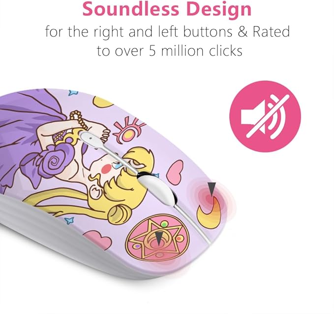 JUHOO Wireless Mouse with Nano Receiver for PC, Laptop, Notebook, Computer, MacBook, Less Noise, Portable Mobile Optical Mice