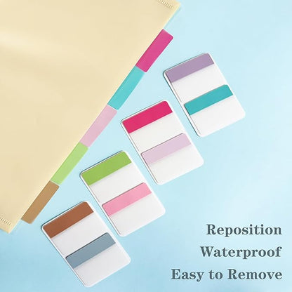 ELII 500 PCS Sticky Tabs 2 Inch Index Tabs,Page Markers File Tabs Self Adhesive, Labels for Pages Notebook