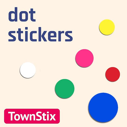 1200 Pack, 1" Round Dot Stickers Circle Labels - Orange