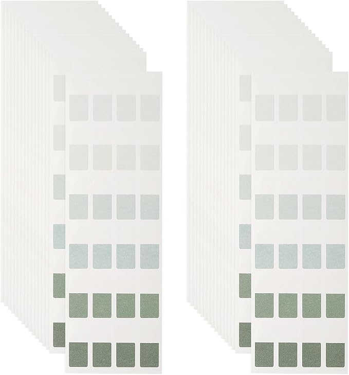 PATIKIL Clear Index Sticky Tabs, 480 Pcs Small Transparent Sticky Notes Bookmarks Planner Stickers Page Tabs for Office Notebooks File Folder Ledger Book, Gradient Green