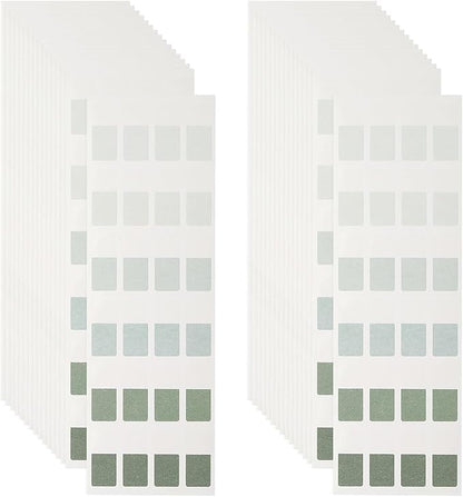 PATIKIL Clear Index Sticky Tabs, 480 Pcs Small Transparent Sticky Notes Bookmarks Planner Stickers Page Tabs for Office Notebooks File Folder Ledger Book, Gradient Green