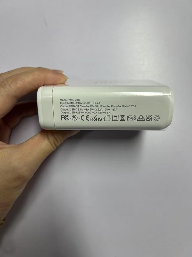 Famous TECH Shop 160W GaN PD 3.0 QC 3.0 USB C Fast Charger: 6 Port Super Fast Charging Hub | 4 USB-C + 2 USB-A Power Delivery Desktop Charger for Laptop, MacBook, iPhone 15, iPad, Samsung, Tablet