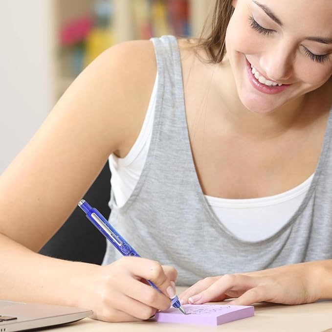 0.38mm Retractable Fountain Pen - Smooth Writing, Leak Proof Design, Comes with 5 Refillable Ink Cartridges | Writing Tool for Notebook Art Sketching School Office Journaling Creative Use