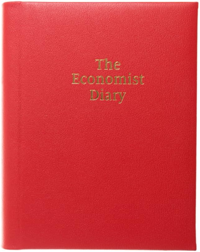 The Economist - 2026 Desk Diary - Week-to-View Planner - Red