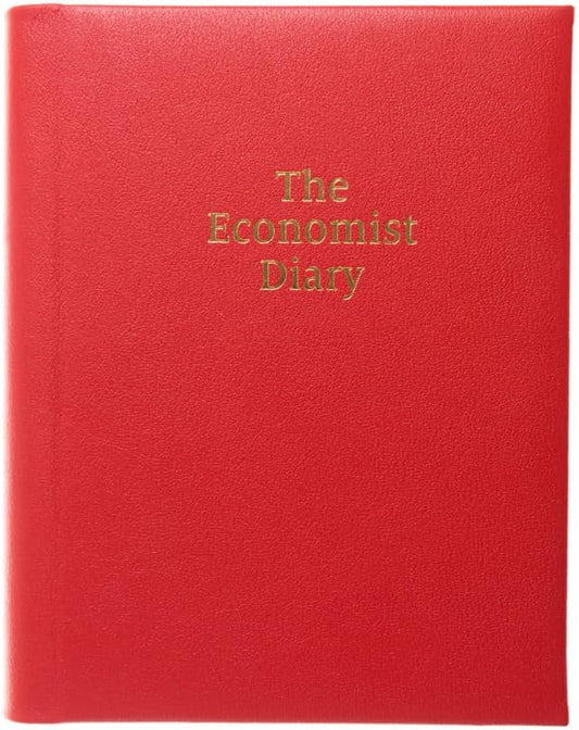 The Economist - 2026 Desk Diary - Week-to-View Planner - Red