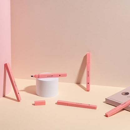 DIVERSEBEE Bible Highlighters with Soft Chisel Tip, 5 Pack Single Color Pens No Bleed, Quick Dry, Cute Aesthetic Markers for Bible Study Journaling Supplies (Pink)