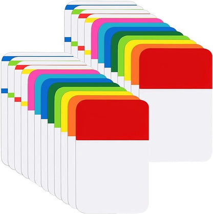 KICNIC Sticky Tabs 1 Inch, 480pcs Book Tabs, Colored Page Markers Self Adhesive, Repositionable Note Tabs for Documents, Books, Paper, Notebooks, Filing and Folders [24 Sets, 10 Colors]
