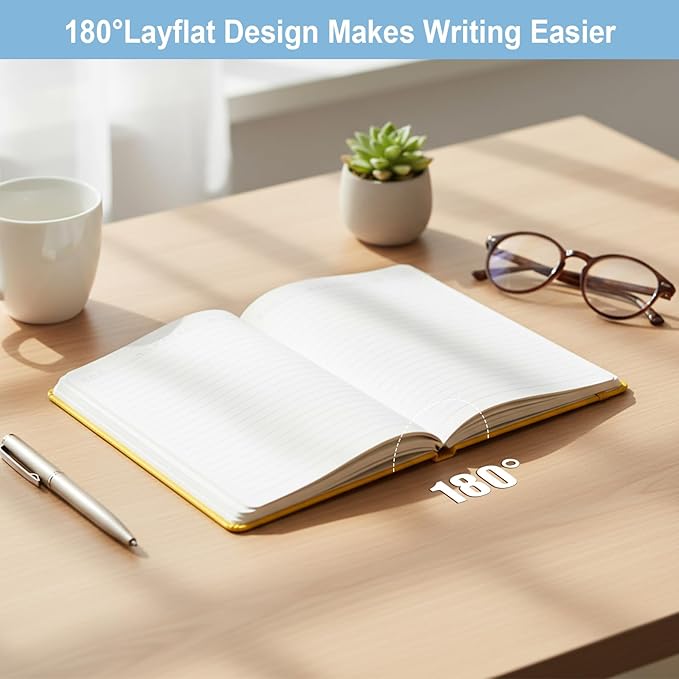 ViVin Lined Journal Notebooks for Work,192 Pages,5.5 x 8.3 inch,College Ruled,A5 Hardcover Journaling Notebooks for Writing,24 Pack Bulk