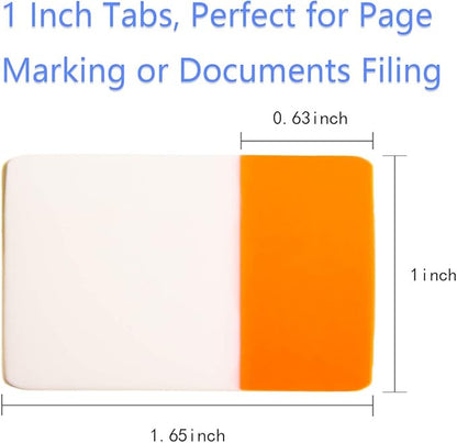 KICNIC Sticky Tabs 1 Inch, 480pcs Book Tabs, Colored Page Markers Self Adhesive, Repositionable Note Tabs for Documents, Books, Paper, Notebooks, Filing and Folders [24 Sets, 10 Colors]