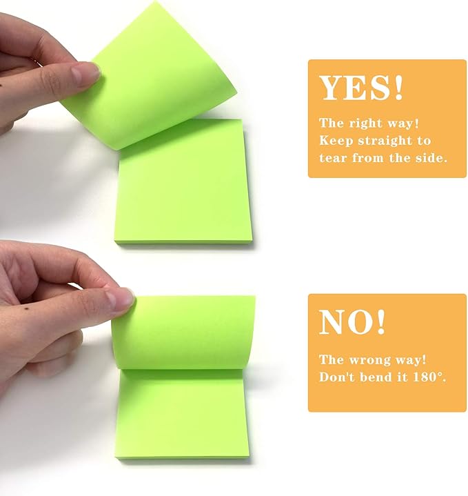 24 Pads Pop Up Sticky Notes 3x3 Refills Bright Colors Self-Stick Notes Pads Super Adhesive Sticky Notes Great Value Pack