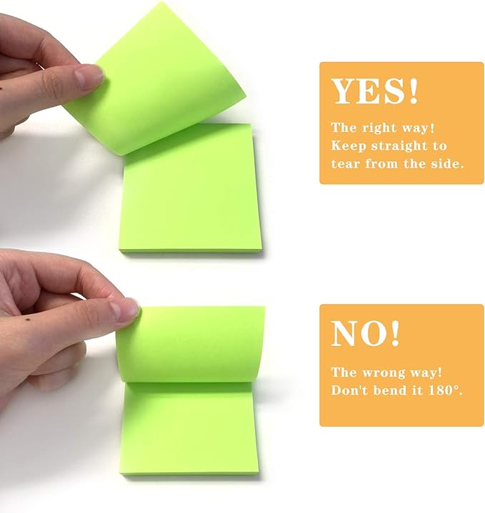 16 Pads Pop Up Sticky Notes 3x3 Refills Bright Colors Self-Stick Notes Pads Super Adhesive Sticky Notes Great Value Pack