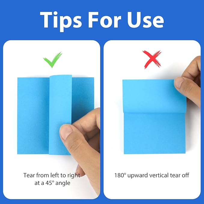 NESCCI Sticky Notes,10 Pads,3x3 Inches, Colorful Self-Stick Notes Pads, Office Supplies,Perfect for Office, Study, and Daily Life Organization,100 Sheets/pad