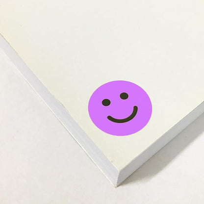 600 Pieces, 1 inch - Smiling Happy Smile Face Stickers for Reward - 6 Colors