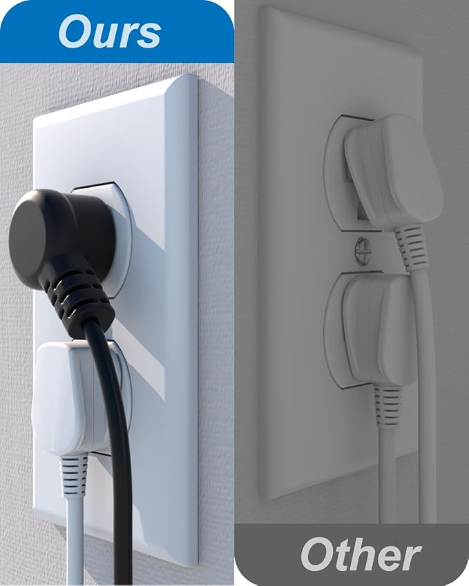 Recessed Power Strip Extension - 10 Outlet Surge Protector with 6 AC - 2 USB-A（18W） and 2 USB-C（PD20W） Ports - Flush Mount Desk Outlet with 6 Feet Cord - for Conference Table (Black)