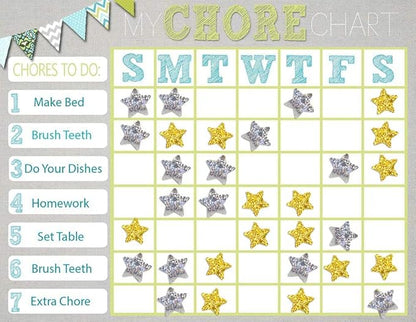 Sliver Star Stickers for Kids Reward, 1" Diameter, 500 per Roll, 1 inch