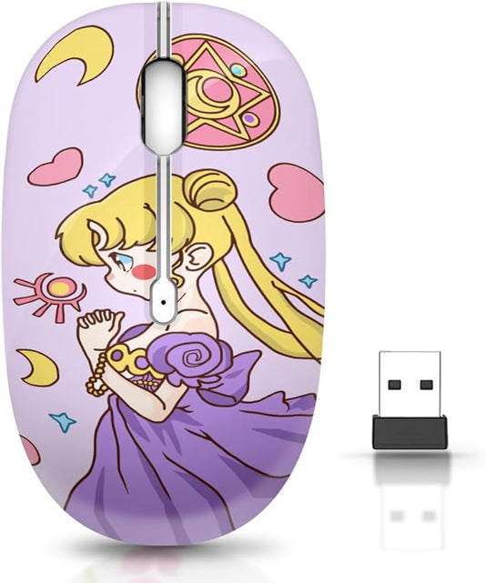 JUHOO Wireless Mouse with Nano Receiver for PC, Laptop, Notebook, Computer, MacBook, Less Noise, Portable Mobile Optical Mice