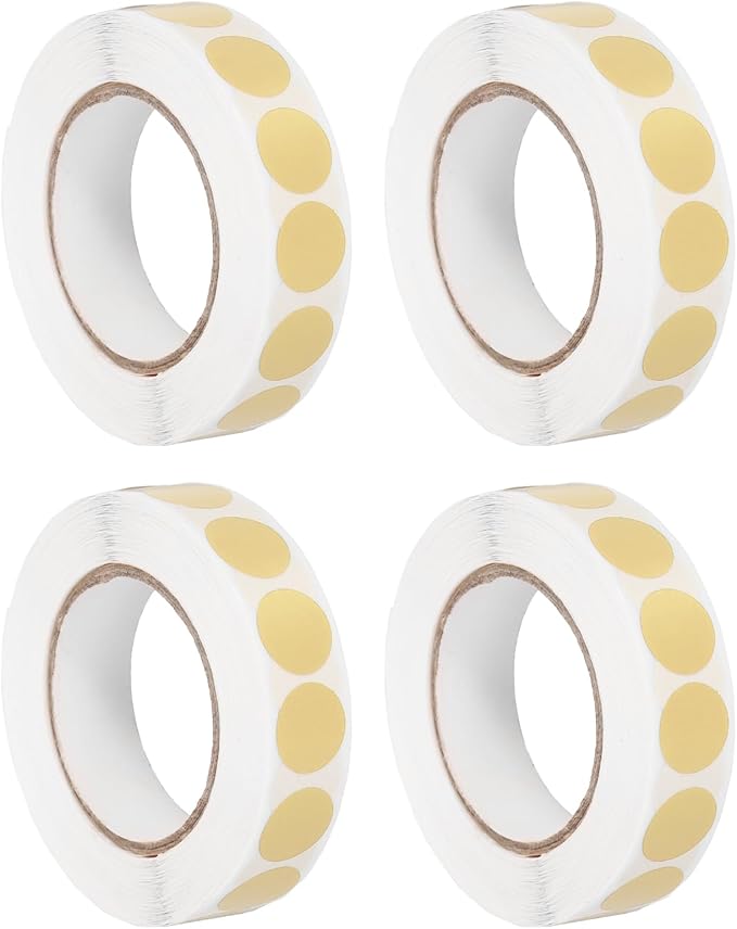 PATIKIL Colored Dot Stickers 1/2", 4000 Pcs Color Coding Labels Blank Circle Stickers Adhesive Round Price Labels for Inventory Office Garage Classroom, Pearlescent