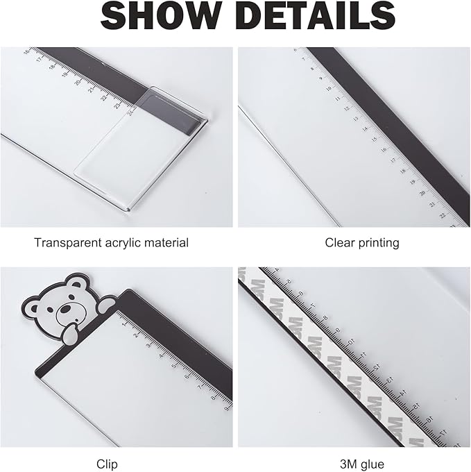 Office Desk Accessories 2pcs Multifunction Computer Monitor Memo Board - Transparent Computer Side Panel Memo Creative Monitor Side Panel Suitable for Office Home Desktop (Monitor Memo Board 4)