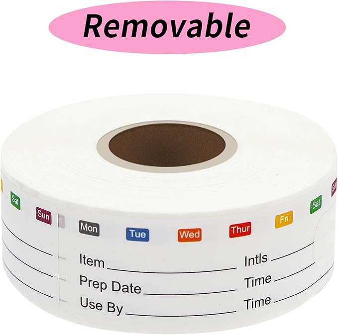 STARLIBOO Removable Freezer Labels, 1x3 Inch, 300pcs, Waterproof Oil Resistant Easy Clean Leaves No Residue