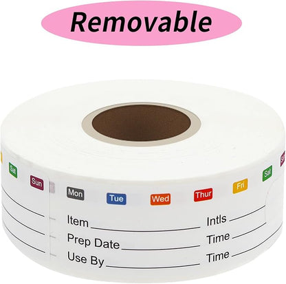 STARLIBOO Removable Freezer Labels, 1x3 Inch, 300pcs, Waterproof Oil Resistant Easy Clean Leaves No Residue