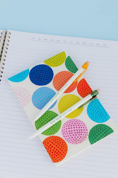 kate spade new york Notepad, Paper Pad with 100 Blank Sheets, 7" x 4.75" Small Writing Pad for Desktop Notes, Mini Golf