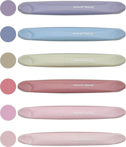 Aesthetic Lipstick-shaped Highlighters - Assorted Colors With Soft Chisel Tip, No Bleed Bible Highlighter Pastel, Unique Design