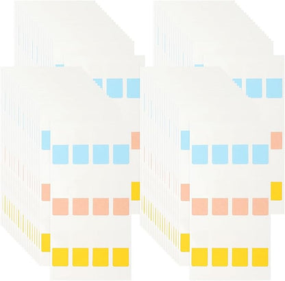 PATIKIL Clear Index Sticky Tabs, 480 Pcs Small Transparent Sticky Notes Bookmarks Planner Stickers Page Tabs for Office Notebooks File Folder Ledger Book, Classic 3 Colors