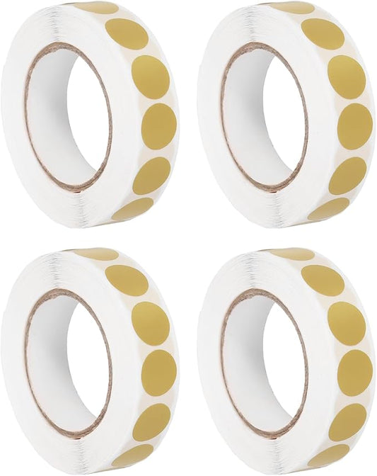 PATIKIL Colored Dot Stickers 1/2", 4000 Pcs Color Coding Labels Blank Circle Stickers Adhesive Round Price Labels for Inventory Office Garage Classroom, Cowhide Color