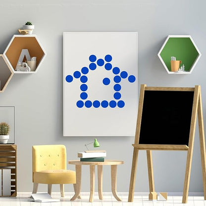1400 PCS Colored Dot Stickers Round Color Coding Labels Polka Circle Dot Label Sticker for Office,Classroom,Papers Etc (Blue, 3/4 inches)