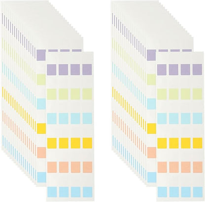 PATIKIL Clear Index Sticky Tabs, 480 Pcs Small Transparent Sticky Notes Bookmarks Planner Stickers Page Tabs for Office Notebooks File Folder Ledger Book, Classic 6 Colors