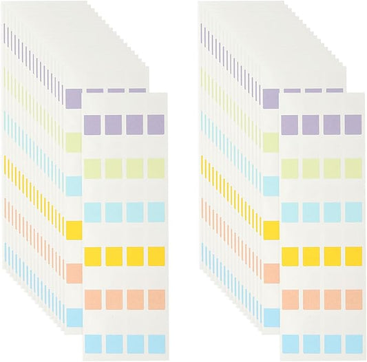 PATIKIL Clear Index Sticky Tabs, 480 Pcs Small Transparent Sticky Notes Bookmarks Planner Stickers Page Tabs for Office Notebooks File Folder Ledger Book, Classic 6 Colors