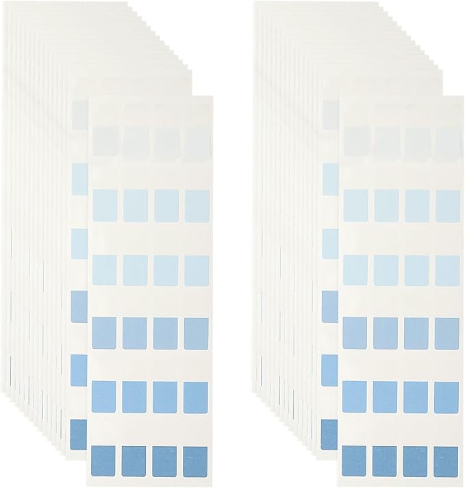 PATIKIL Clear Index Sticky Tabs, 480 Pcs Small Transparent Sticky Notes Bookmarks Planner Stickers Page Tabs for Office Notebooks File Folder Ledger Book, Gradient Blue