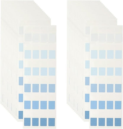 PATIKIL Clear Index Sticky Tabs, 480 Pcs Small Transparent Sticky Notes Bookmarks Planner Stickers Page Tabs for Office Notebooks File Folder Ledger Book, Gradient Blue