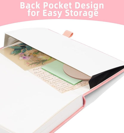 Lined Journal Notebook 365 Pages, B5 Leather Journals for Writing Women & Men, Hardcover Notebook with 100GSM Thick Paper, Daily Journal Notebook for Travel, Work, School, Note Taking, College Ruled