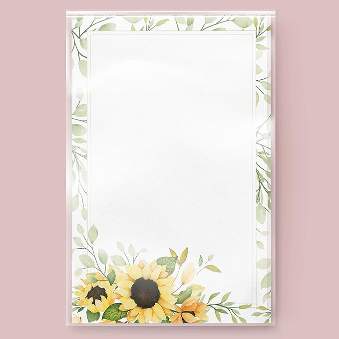 Dashleigh Sunflower Notepad, 100 Sheets (4x6 in. - Unlined)