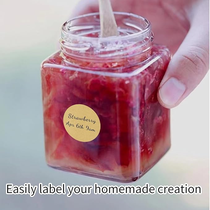 Starboling Dot Stickers,800Pcs 1inch Kraft Paper Round Color Coding,Can Writing for Office,Student Classroom and Other Scenarios