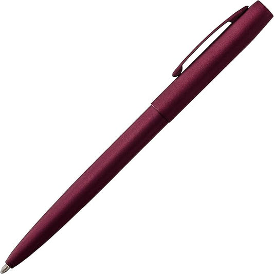Fisher Space Pen Cap-O-Matic Pen, Ballpoint, Black Cherry, Cerakote Finish, Pocket Clip, Black Ink