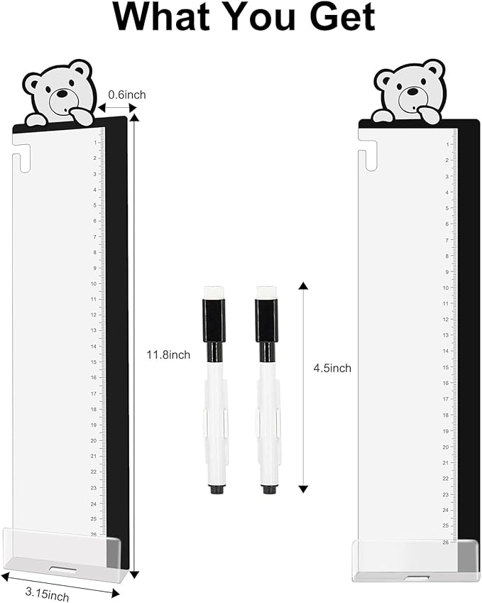 Office Desk Accessories 2pcs Monitor Memo Board Computer Message Board - Computer Side Panel Memo Creative Monitor Side Panel with Phone Holder Suitable for Office Home Desktop (with Grease Pencil)
