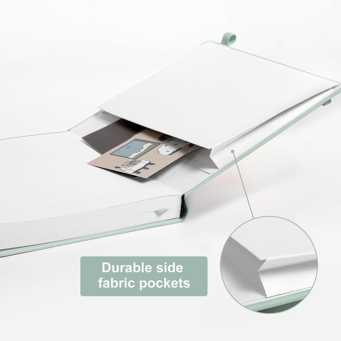 CAGIE Lined Journal Notebook for Women Men 320 Pages 100 Gsm Paper Thick Journaling Notebooks A5 Leather Journals for Writing Hardcover Journal Supplies for Work Note Taking Diary, 5.7x8.3 In, Green