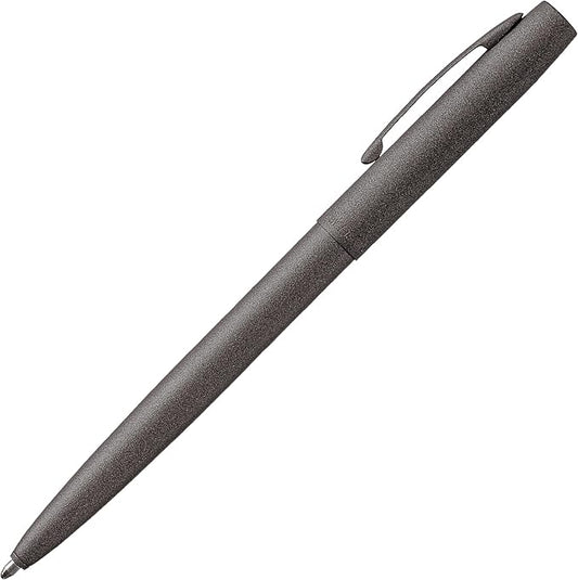 Fisher Space Pen Cap-O-Matic Pen, Ballpoint, Tungsten, Cerakote Finish, Pocket Clip, Black Ink