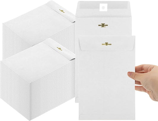 50 Pcs 6x9 Manilla Envelopes Clasp Envelope Kraft Catalog Envelope with Clasps Closure 28 lb Kraft Paper Envelope for Storing or Mailing Envelopes Home Office Business Supplies