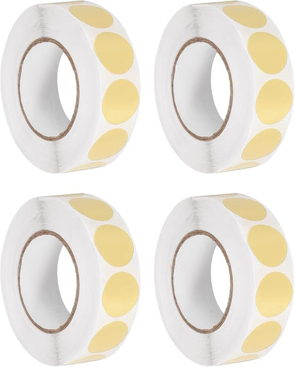 PATIKIL Colored Dot Stickers 3/4", 4000 Pcs Color Coding Labels Blank Circle Stickers Adhesive Round Price Labels for Inventory Office Garage Classroom, Pearlescent