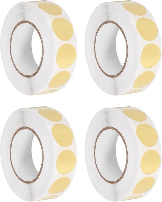 PATIKIL Colored Dot Stickers 3/4", 4000 Pcs Color Coding Labels Blank Circle Stickers Adhesive Round Price Labels for Inventory Office Garage Classroom, Pearlescent