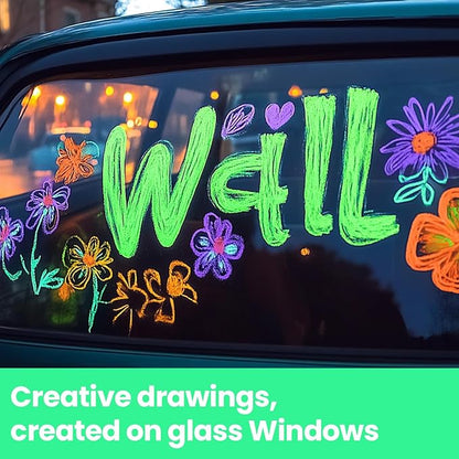 3 Pcs Green Jumbo Permanent Markers: 15mm Wide Tip Thick Acrylic Paint Pen Large Calligraphy Marker for Rock Painting, Poster, Sign, Canvas, Glass, Wood, Ceramic